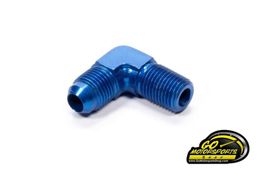 - 4AN x 1/8 NPT - Fluidyne 90 Fitting - GO Motorsports Shop