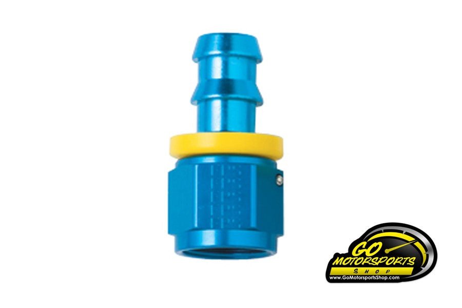 - 8AN Straight Pushlock Fitting (Blue or Black) - GO Motorsports Shop