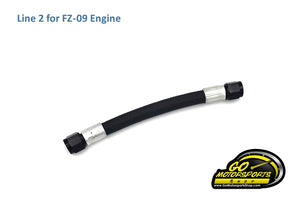 Aluminum Oil Catch Can Lines ONLY for FZ09/MT09 (Fragola) | Legend Car