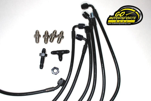 Full Braided Brake Line Kit Individual Lines & Fittings | Legend Car - GO Motorsports Shop