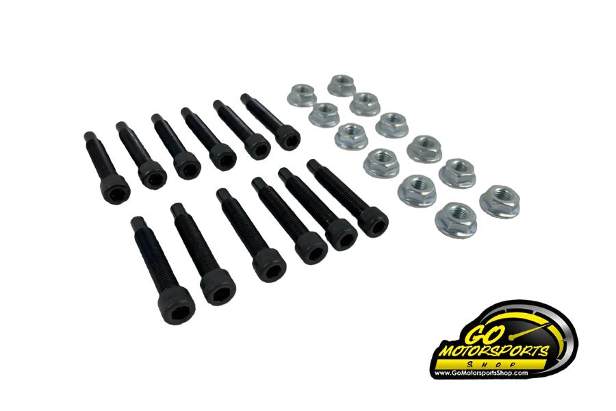 Go Kart | EZ Start Wheel Stud & Smooth Nut Kit 1/4" (Set of 12) - GO Motorsports Shop