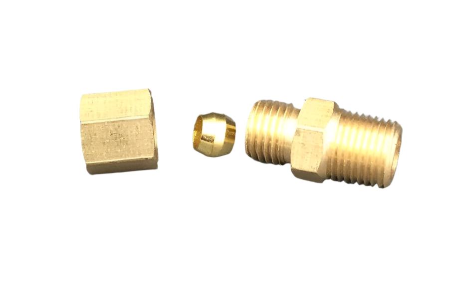 GO Kart | Master Cylinder 3/16" Brass Fitting - GO Motorsports Shop