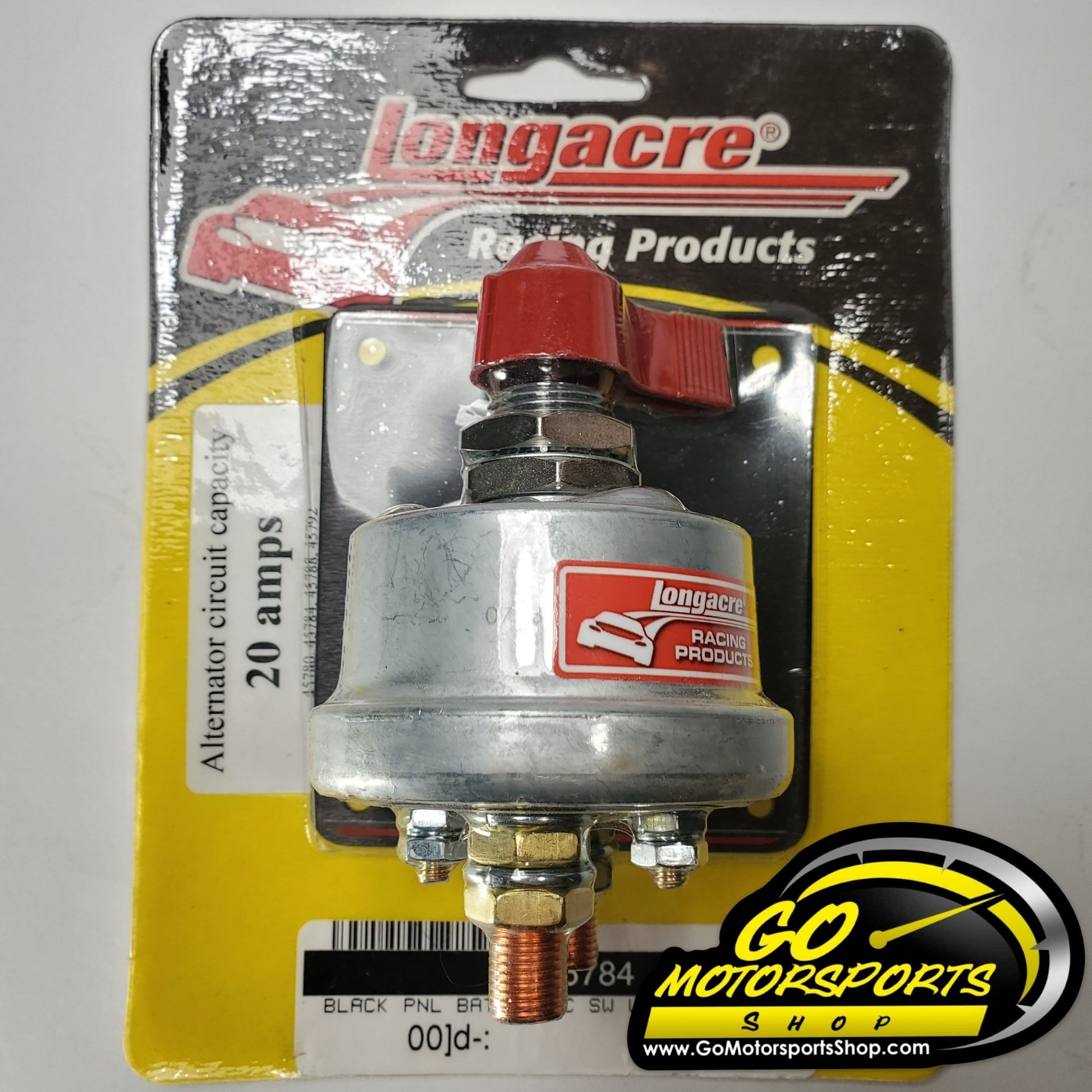 Longacre Battery Disconnect Panel Black 4 Post - GO Motorsports Shop