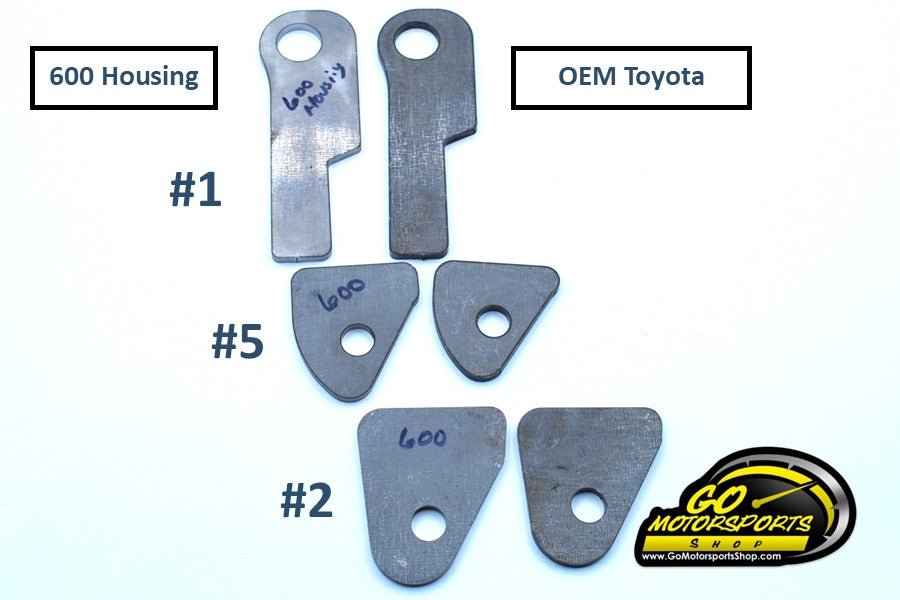 Rearend Double Shear COMPLETE Bracket Kit (600 Housing) | Legend Car - GO Motorsports Shop