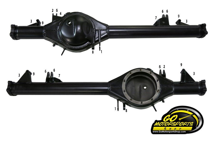 Rearend Double Shear COMPLETE Bracket Kit (600 Housing) | Legend Car - GO Motorsports Shop