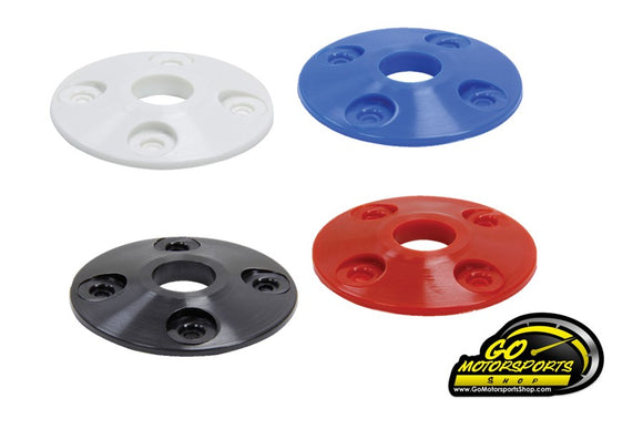 Allstar Colored Plastic Hood Pin Plate, 2 in OD, 1/2 in ID