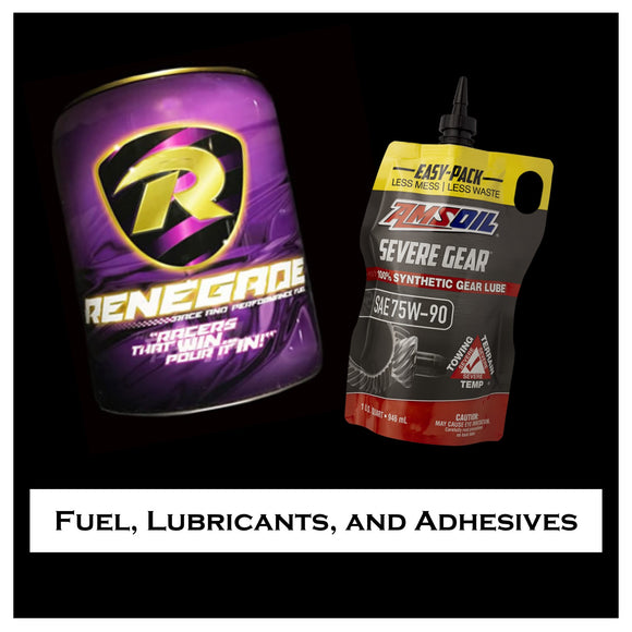 Fuel, Lubricants, and Adhesives