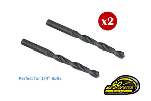 9/32" Drill Bits for 1/4" Bolts (2 Pack)