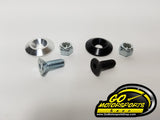 Countersunk Fender Bolts (1" Long) / Washers (Silver & Black)