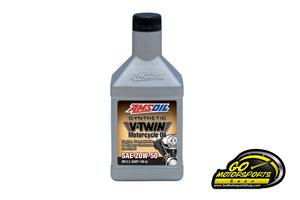 Amsoil 20W-50 Synthetic V-Twin Motorcycle Oil - GO Motorsports Shop