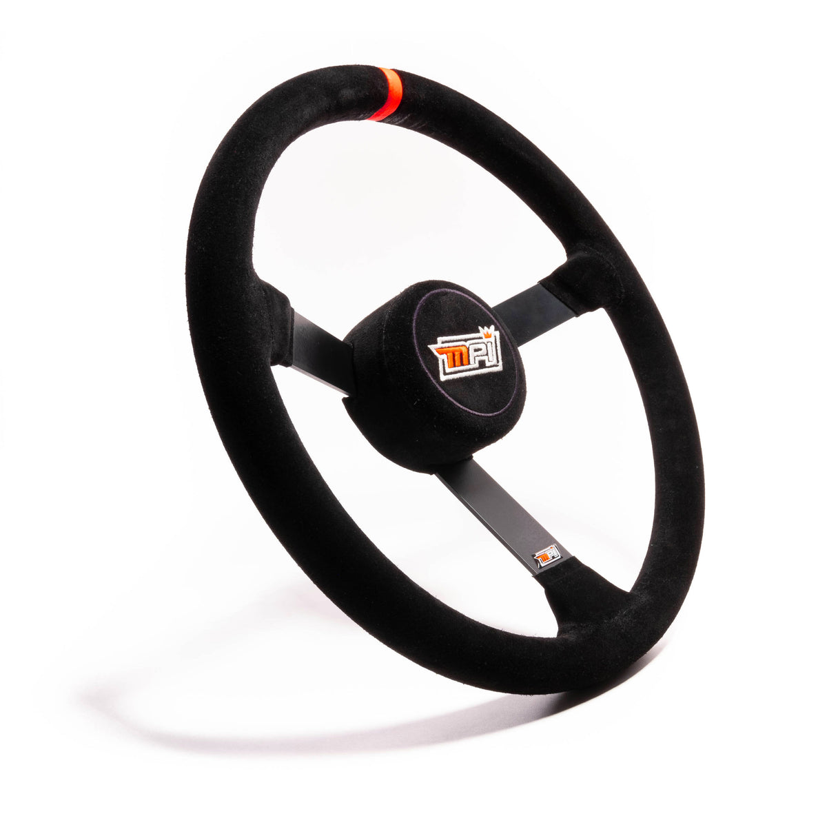 MPI Late Model Steel Frame Suede Steering Wheel 15”