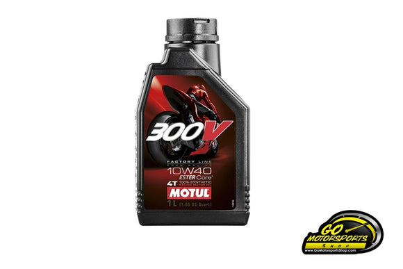 Motul 300V Factory Line Road Racing 10W-40 Synthetic Motorcycle Oil