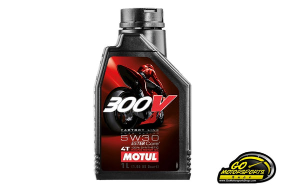 Motul 300V Factory Line Road Racing 5W-30 Synthetic Motorcycle Oil