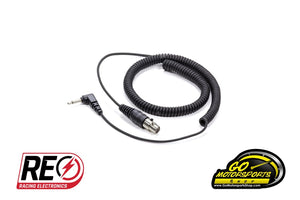 R.E. Racing Electronics | Headset Cable - Listen Only 1/8" Male Mono to 5-PIN