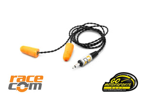 RaceCom | Challenger II Racing Foam Ear Bud Speakers with 1/8" Mono Plug