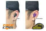 RaceCom | Ermes Ergonomic Silicon Earbuds - 3.5mm Mono