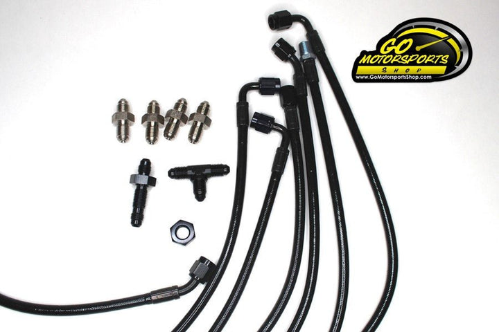Full Braided Brake Line Kit Individual Lines & Fittings | Legend Car - GO Motorsports Shop