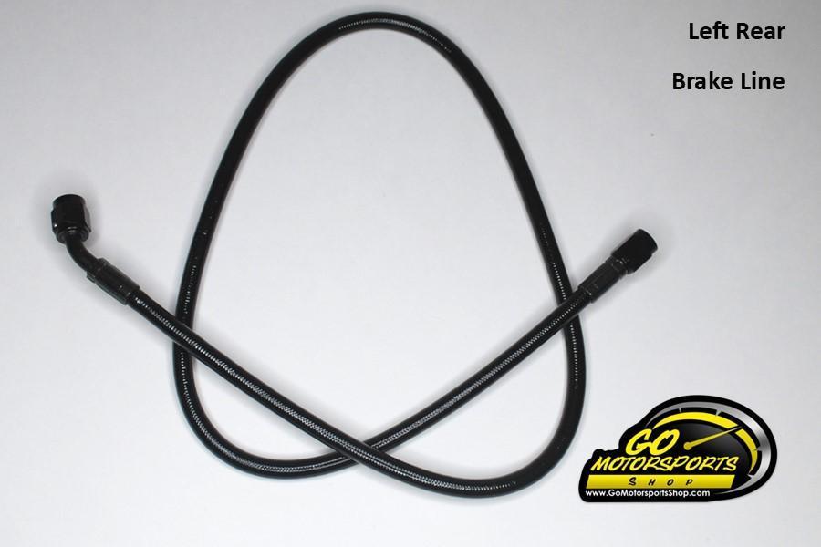 Full Braided Brake Line Kit with Left Front Bias (Bias Mounted in Car) | Legend Car - GO Motorsports Shop
