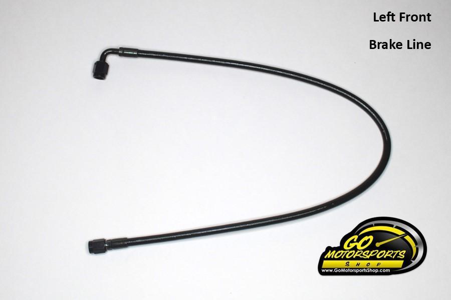 Full Braided Brake Line Kit with Left Front Bias (Bias Mounted in Car) | Legend Car - GO Motorsports Shop