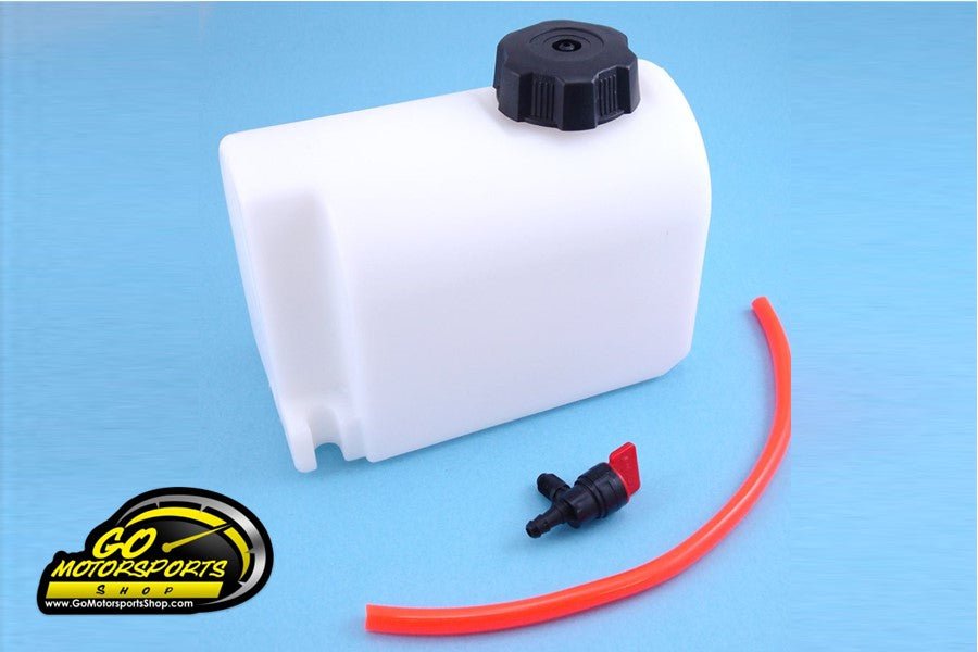 GO Kart | Plastic Fuel Tank, 2 Quart with Cap - GO Motorsports Shop