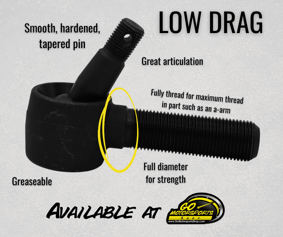 GO Motorsports SPEC Low Drag Ball Joint | Legend Car - GO Motorsports Shop