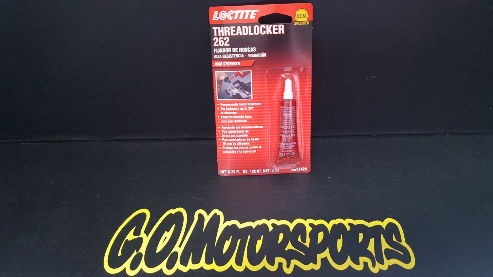 Loctite Red 262 Small Threadlocker Tube | High Strength - GO Motorsports Shop