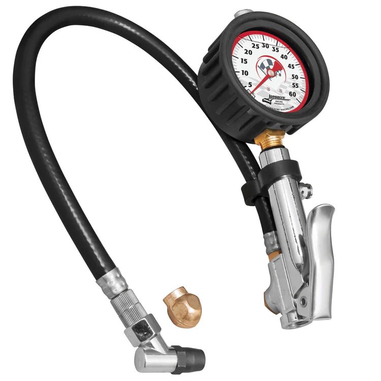 Longacre Liquid Filled 2½" GID Quick Fill Tire Gauge 0 - 60 psi - GO Motorsports Shop