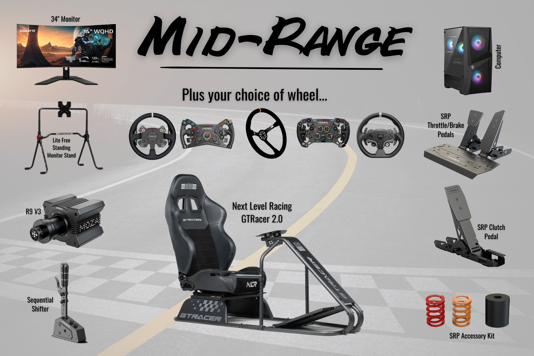 Mid-Range Racing Sim Rig - GO Motorsports Shop