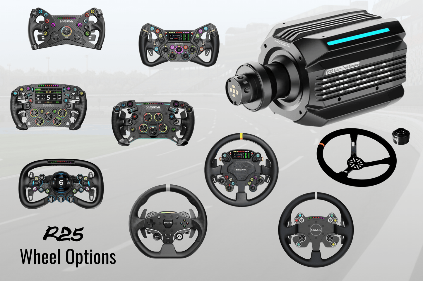 MOZA R25 Ultra Direct Drive Wheel Base Packages - GO Motorsports Shop