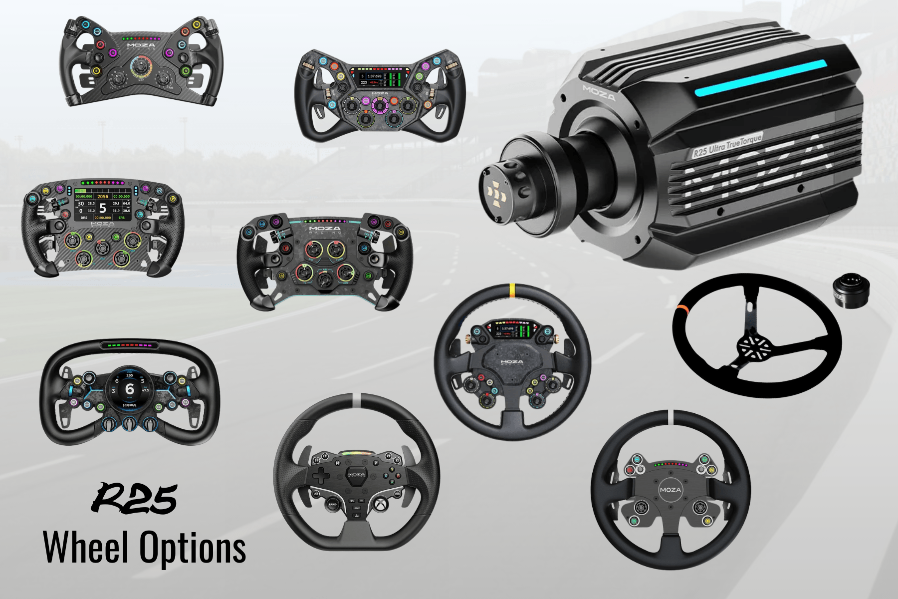 MOZA R25 Ultra Direct Drive Wheel Base Packages - GO Motorsports Shop