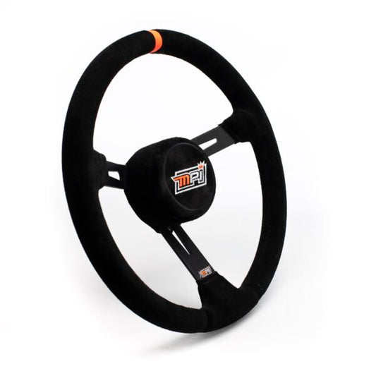 MPI Late Model Aluminum Frame Suede Steering Wheel 15” - GO Motorsports Shop