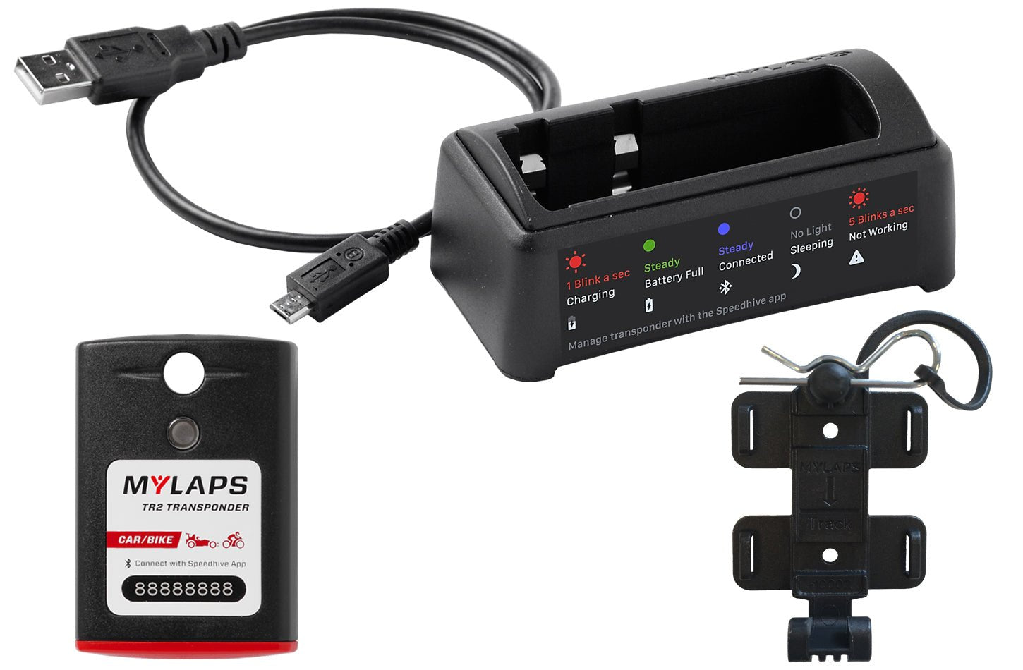 MyLaps TR2 Transponder Car/Bike - Rechargeable - GO Motorsports Shop