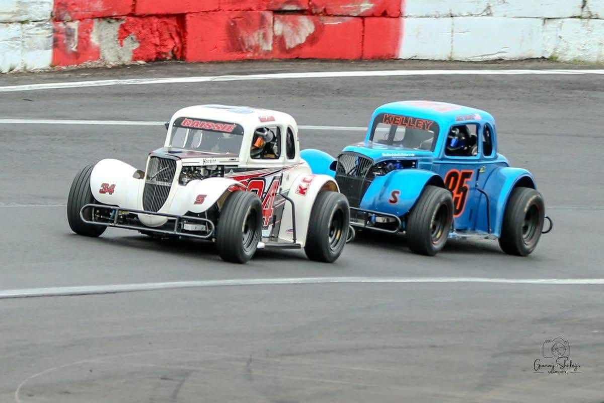 Side by side on the oval