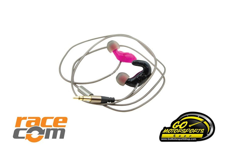 RaceCom | Ermes Ergonomic Silicon Earbuds - 3.5mm Mono - GO Motorsports Shop