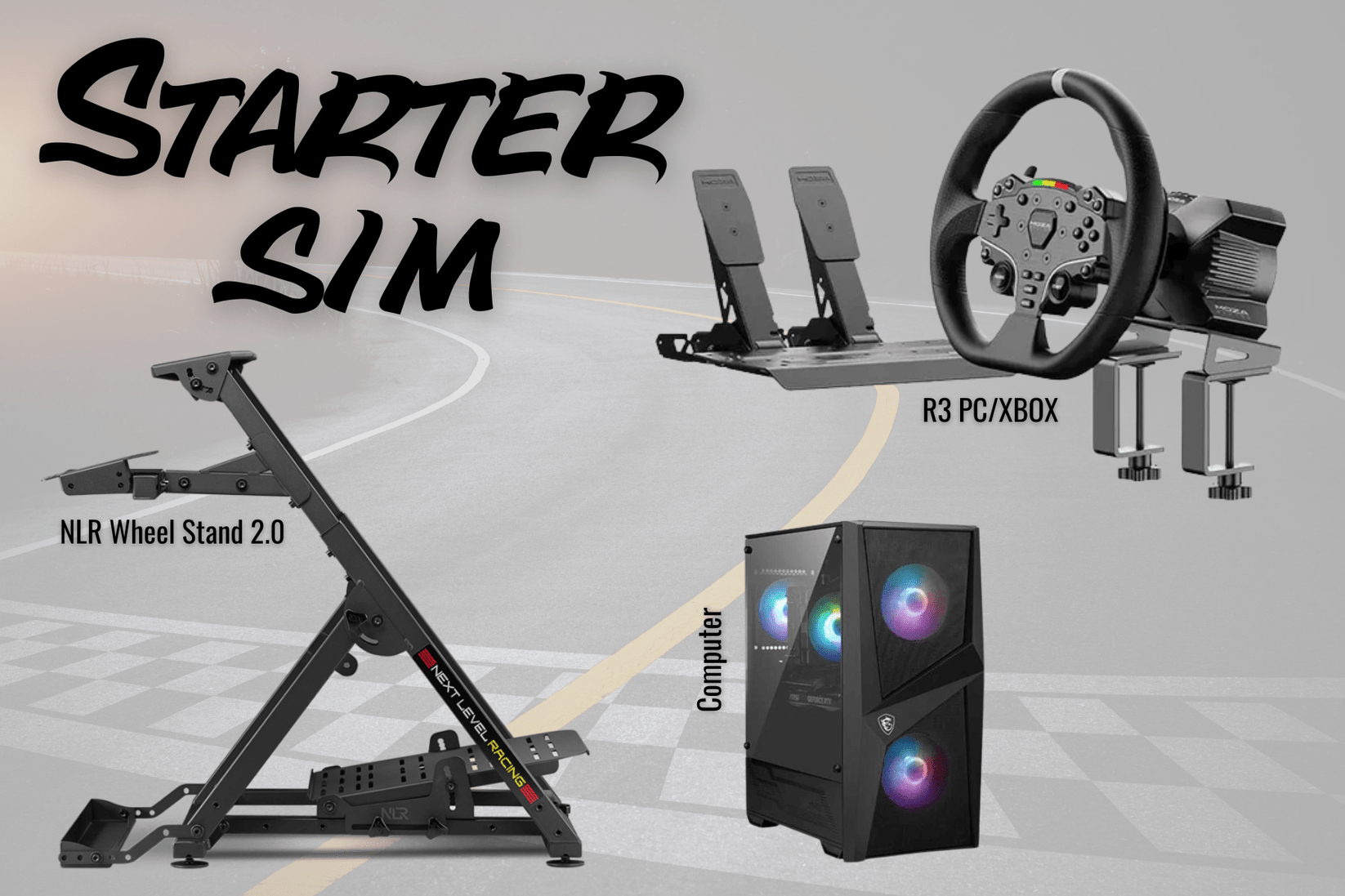 Starter Racing Sim Rig - GO Motorsports Shop