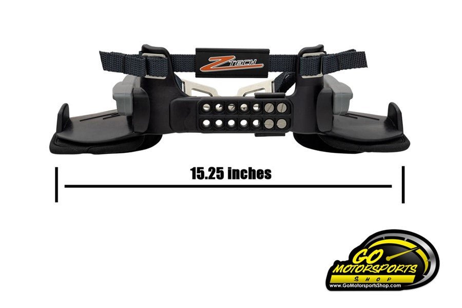 Z - Tech Series 2A SFI 38.1 Head and Neck Restraint Certified Black/Gray One Size Fits All - GO Motorsports Shop