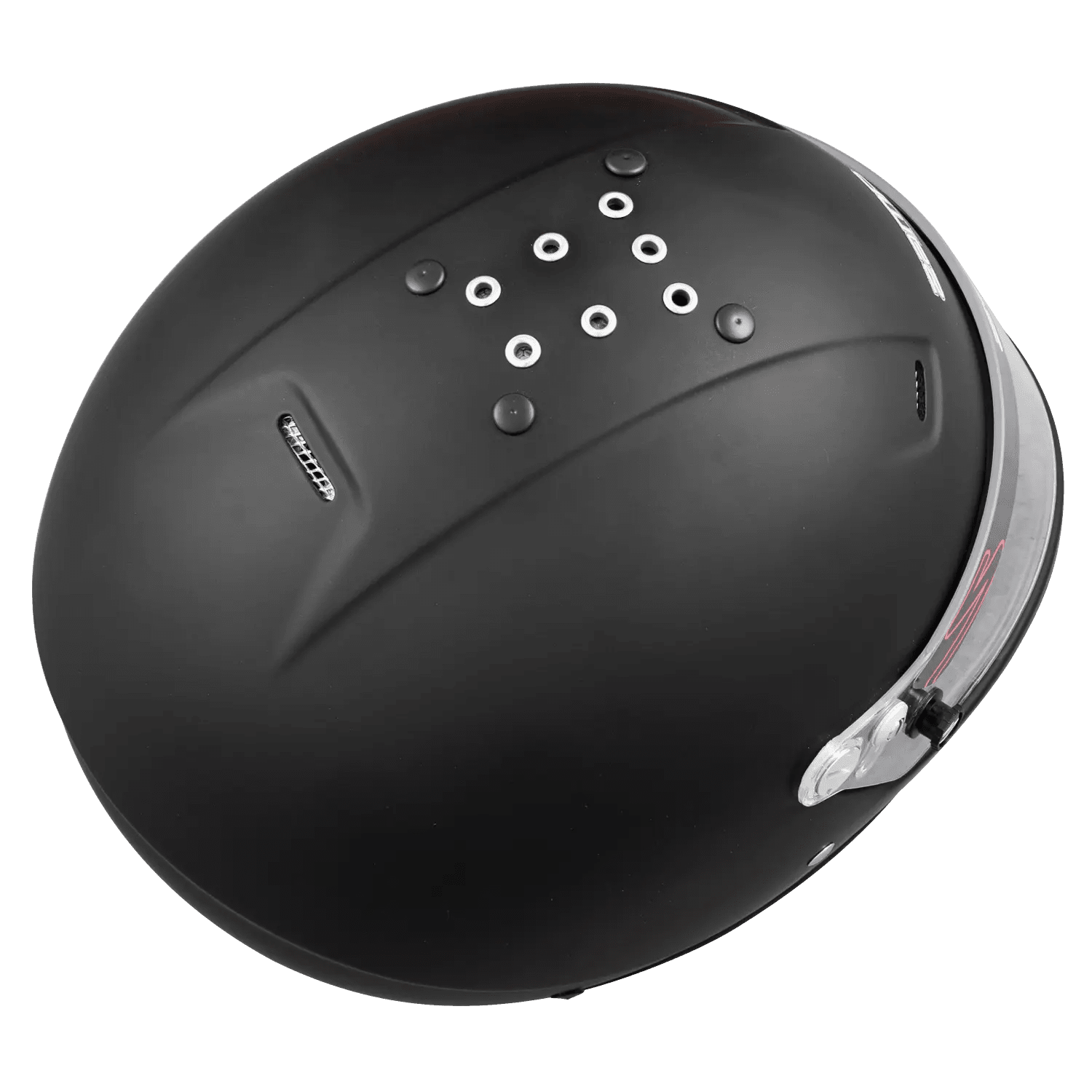 Zamp RZ - 57V Racing Helmet (Full Face, Snell SA2025, Head and Neck Support Ready, Flat Black) - GO Motorsports Shop