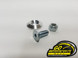 Countersunk Fender Bolts (3/4" Long) / Washers (Silver & Black)
