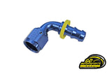 -8AN 90 Degree Pushlock Fitting (Blue or Black) - GO Motorsports Shop