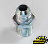 AN8 x 1/2 MPT Straight Adapter - GO Motorsports Shop | Legend Car Parts Store
