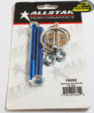 Allstar Aluminum Hood Pin Kit (Blue, Red, Black, Silver)