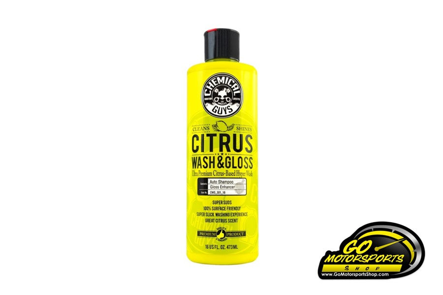 Chemical Guys  Citrus Wash & Gloss Concentrated Car Wash (16oz) – GO  Motorsports Shop