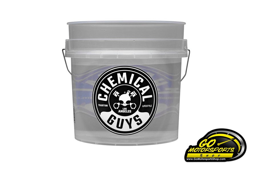 Chemical Guys ACC160 Heavy Duty Ultra Clear Detailing Bucket (4.5 Gal) and  Bucket Lid (For Car Wash, Boat, Truck, RV, Fishing & More)