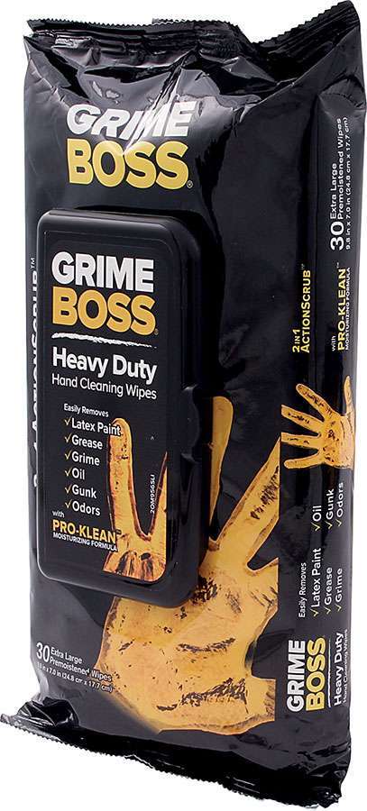 Grime Boss Cleaning Wipes (30pk) - GO Motorsports Shop | Legend Car Parts Store