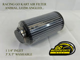 GO Kart | Air filter, 3" x 5" (1-1 / 4" ID) angled