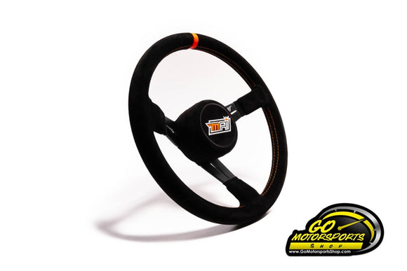 MPI Legends/Bandolero Suede Steering Wheel 13.75” (Standard Size) - GO Motorsports Shop